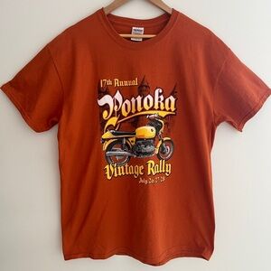 T-SHIRT CVMG Vintage Motorcycle 17th Ponoka Rally Celebrating 90 Years of BMW